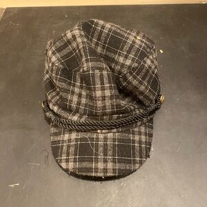 Lake Shore Drive Mens OSFA Packable Black & White Plaid Hat